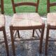 6 chaises paillées anciennes