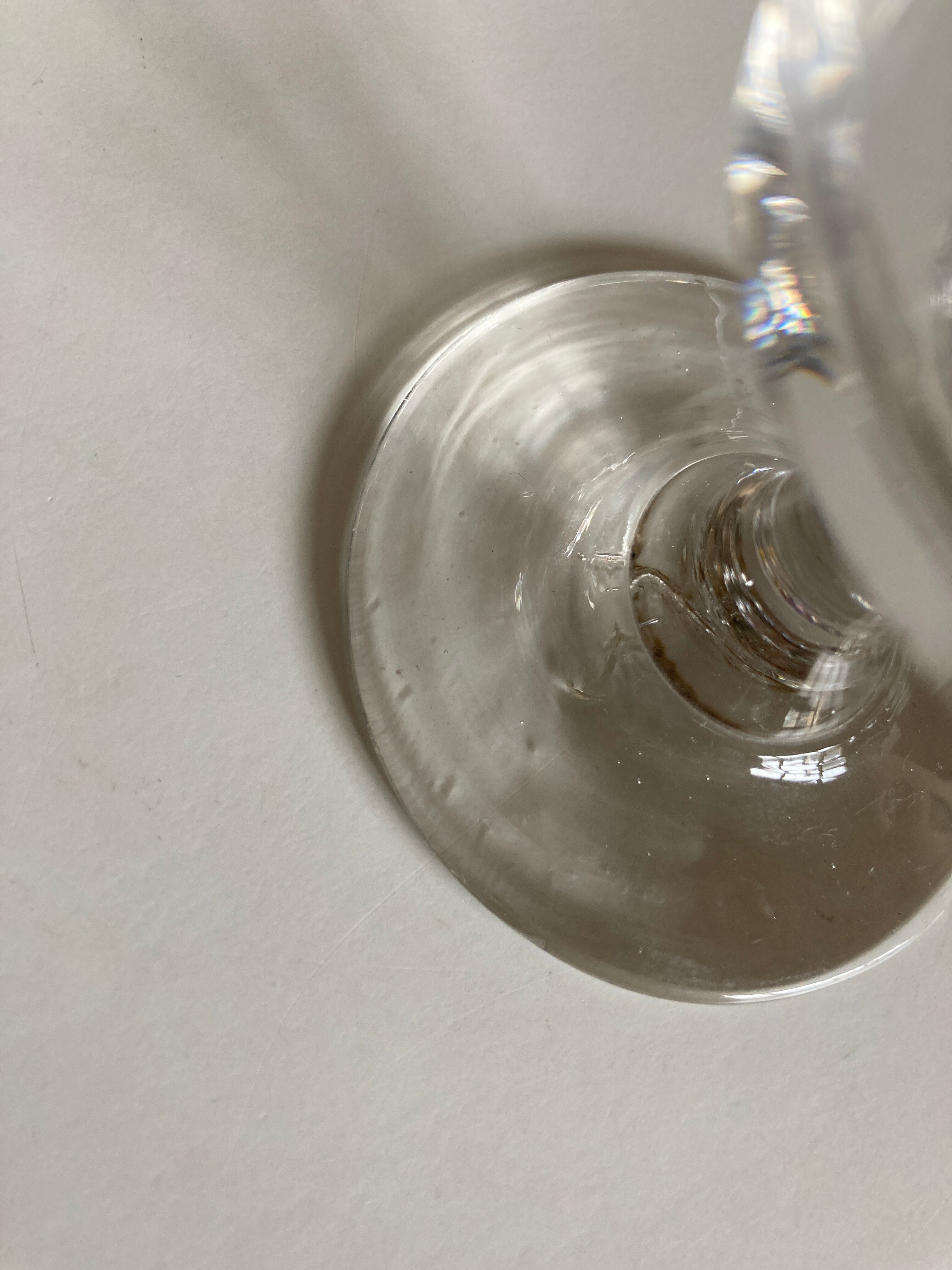 Set de 6 verres de campagne 19e rouleau à pied