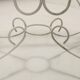 Vintage white enamelled iron garden table, Italy, 1960s