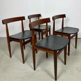 Hans Olsen Roundette table in Afromosia and chairs