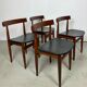Table ronde et chaises d'Hans Olsen à Afromosia