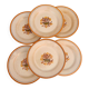 6 Flat Plates, Creil and Montereau – Eyelet model.