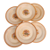 6 Flat Plates, Creil and Montereau – Eyelet model.