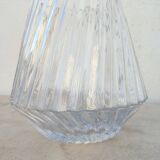 Contemporary embossed crystal vase