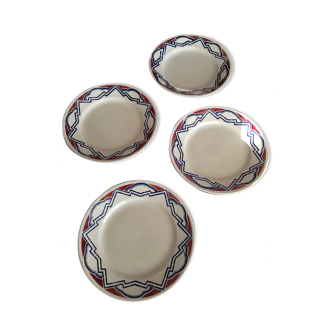 Assiettes modernistes Lunéville