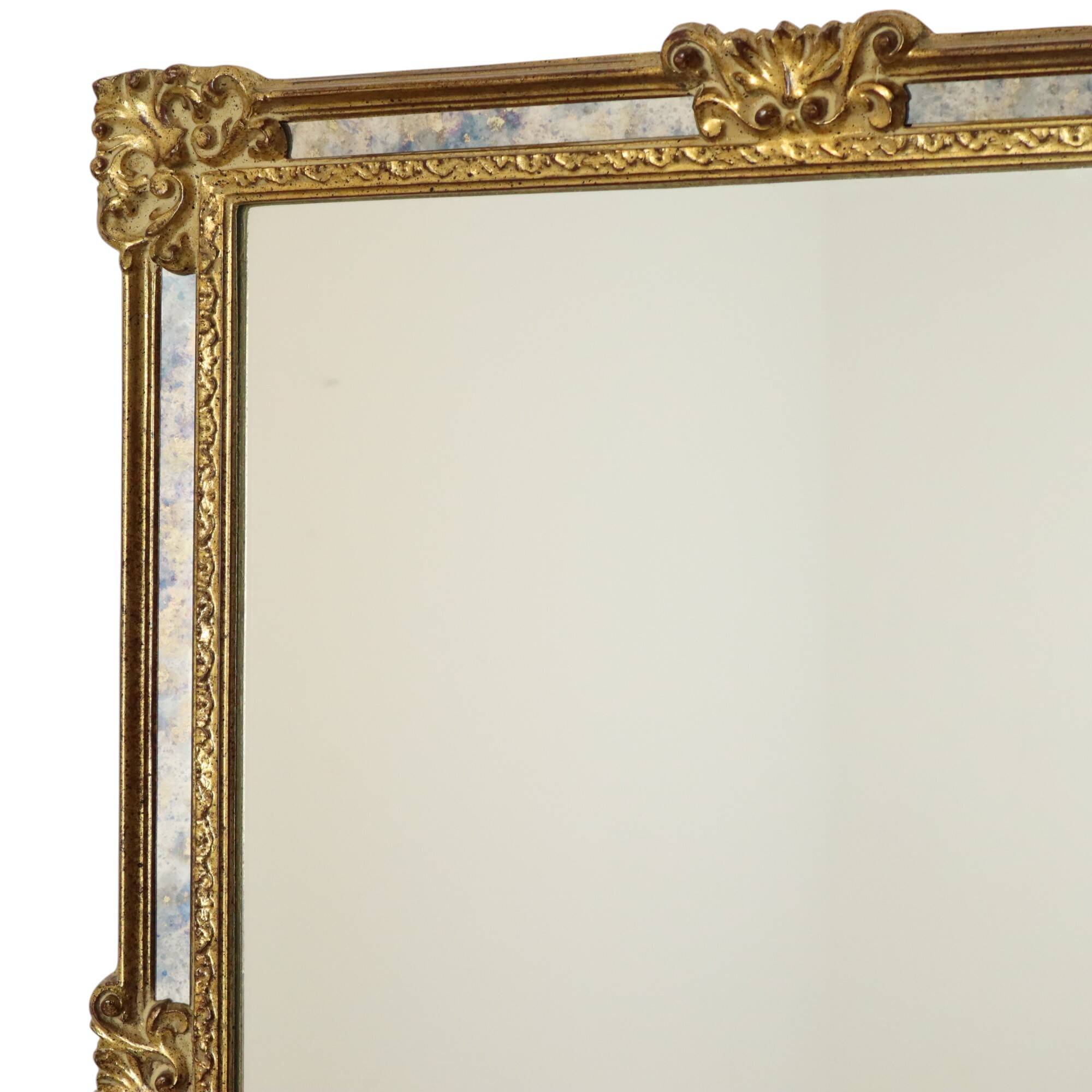 Classic Golden Deknudt Mirror Baroque Style Fumé Glass 95cm