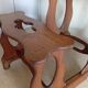 1900s oak desk with interior paint