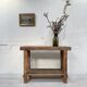 Establishment / console in raw wood