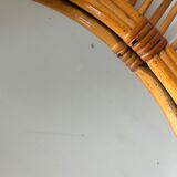 Vintage rattan sun mirror 60 years