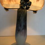Glass mushroom lamp