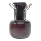 Mid-century modern vase, purple glass, Poland, 1970s