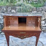 Small Louis XV style desk chest of drawers, 19th century period