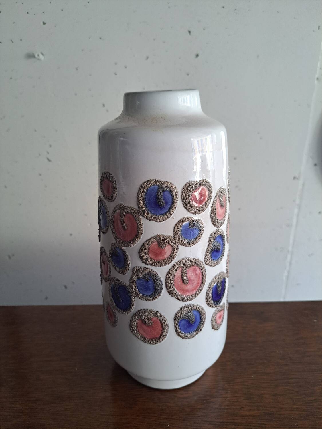 70s germany vase with polka dots