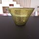 Large blown biot glass salad bowl