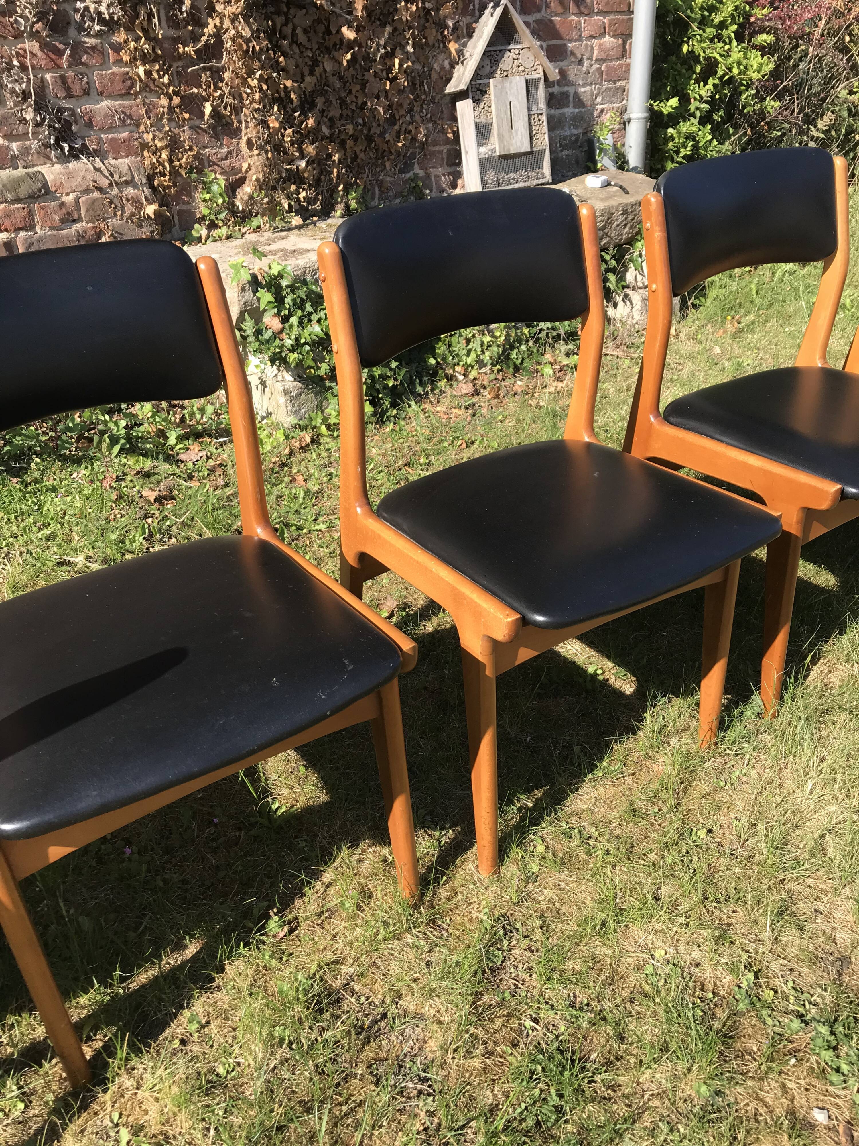 Set de 6 chaises scandinave
