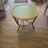 Table basse osier et peinture