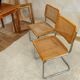Chaise Cesca B32 de Marcel Breuer estampillée, Italie