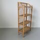 Etagère en rotin années 60 70