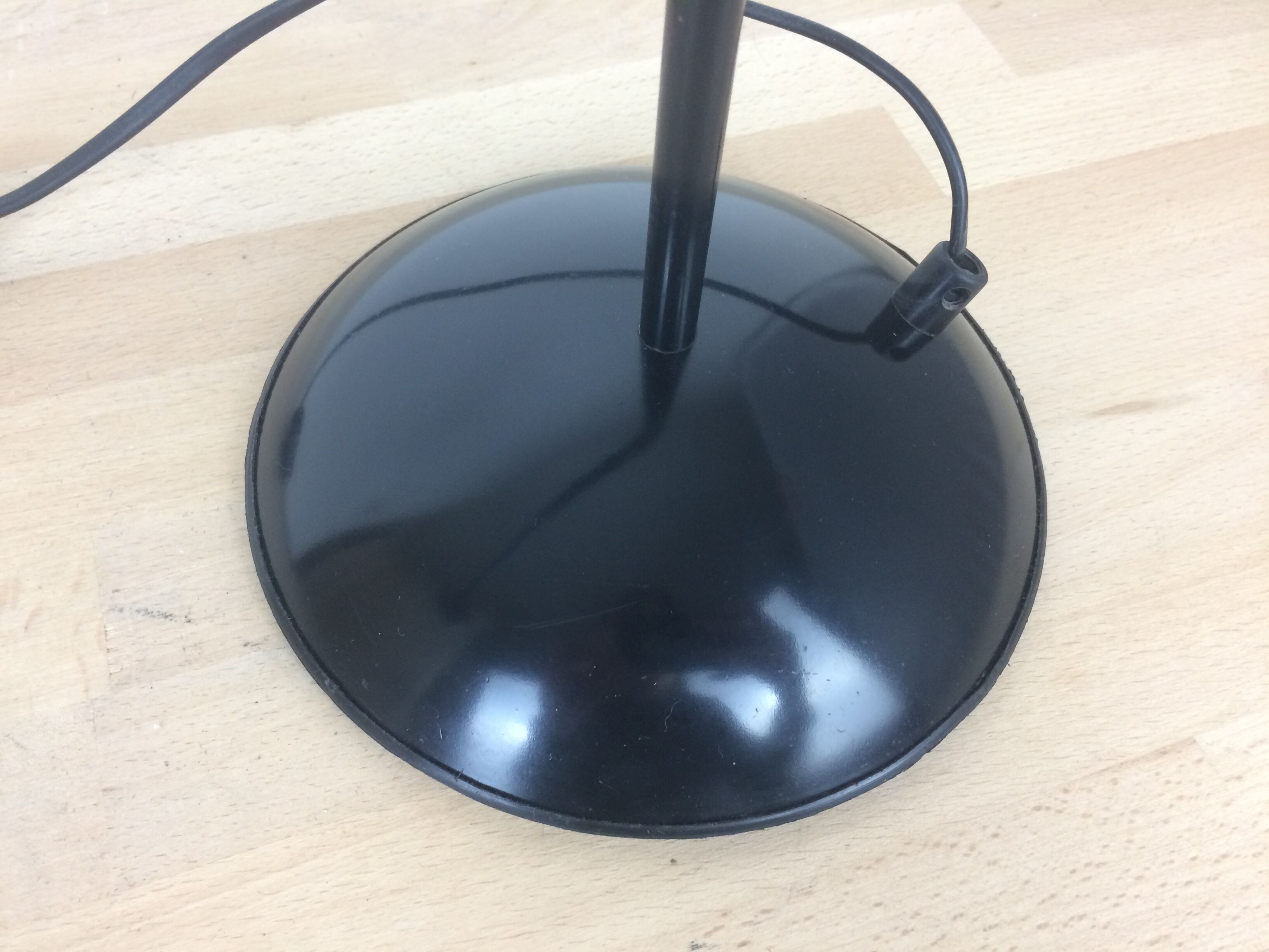 Black 70s/80s eyeball desk lamp