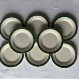 8 Digoin Sarreguemines plates
