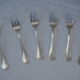 Fish service and its 6 silver-plated metal cutlery in the crossed ribbons model.
