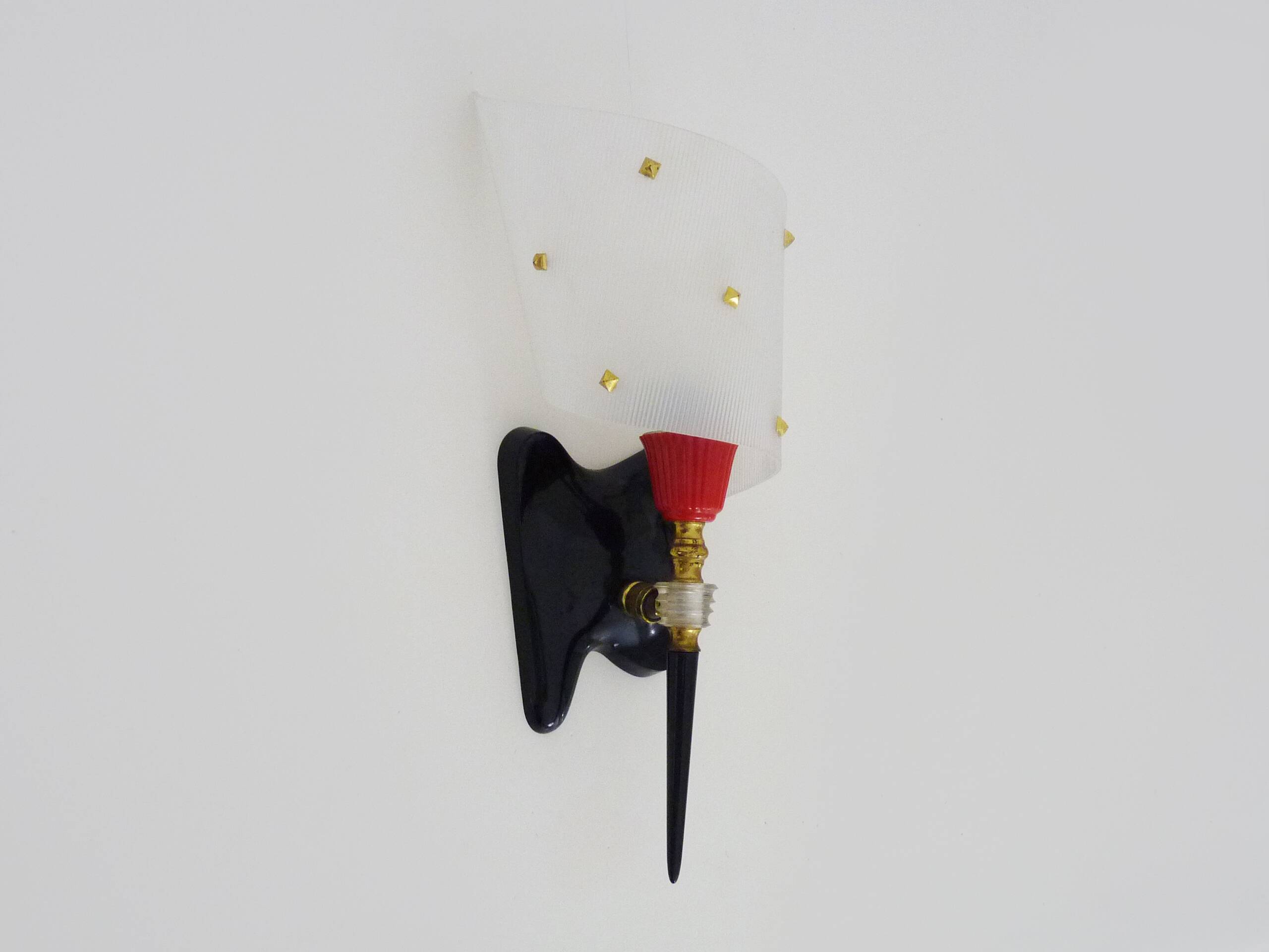 Vintage Rockabilly Wall Light Guariche Style Circa. Retro 1950
