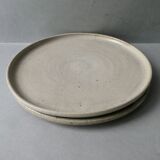 2 stoneware plates or small dishes