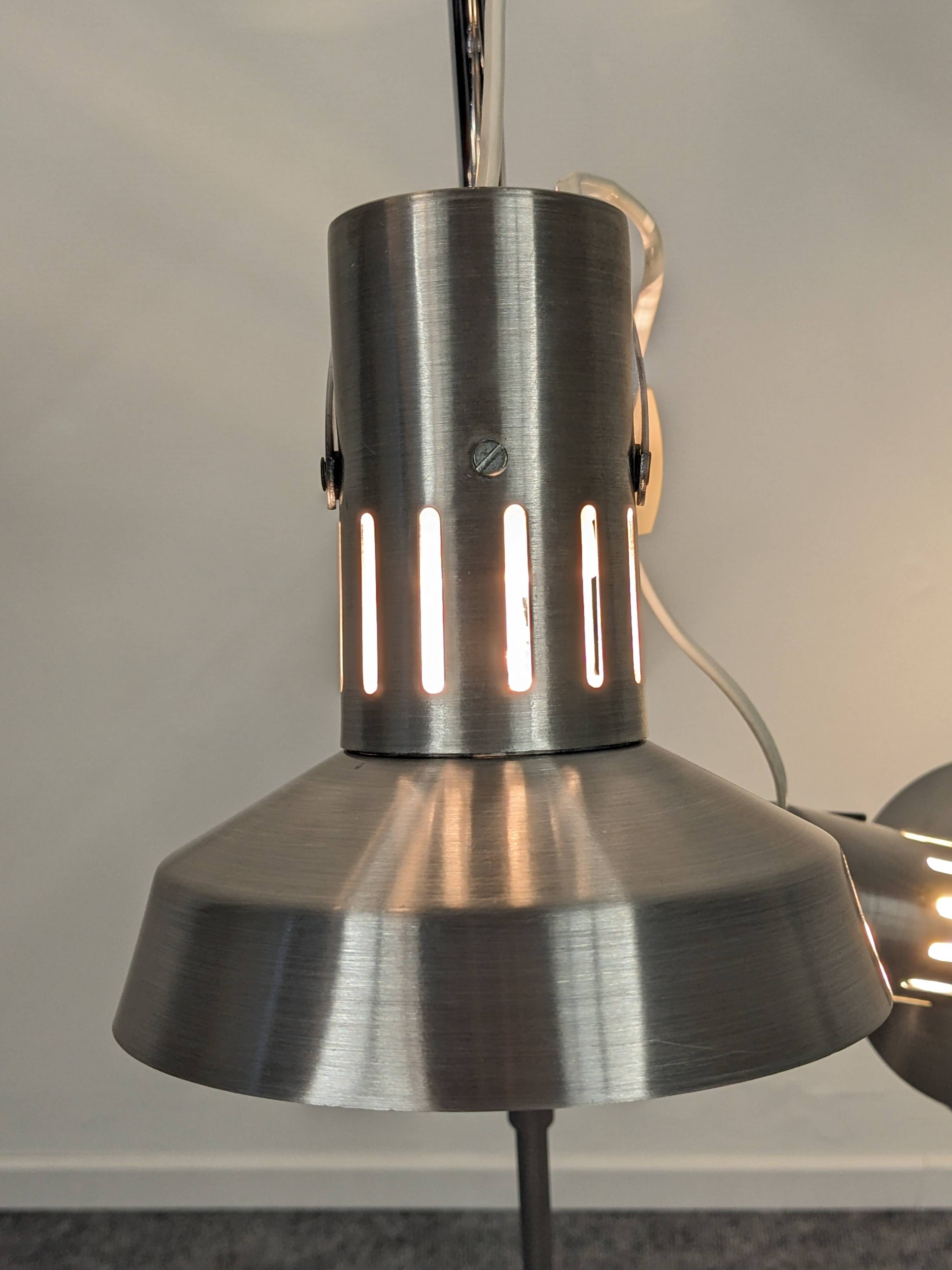 Floor lamp with 3 spots from the 60s/70s