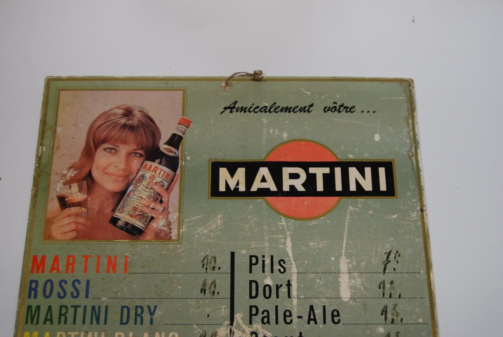 Old sign tariff - Bistro MARTINI