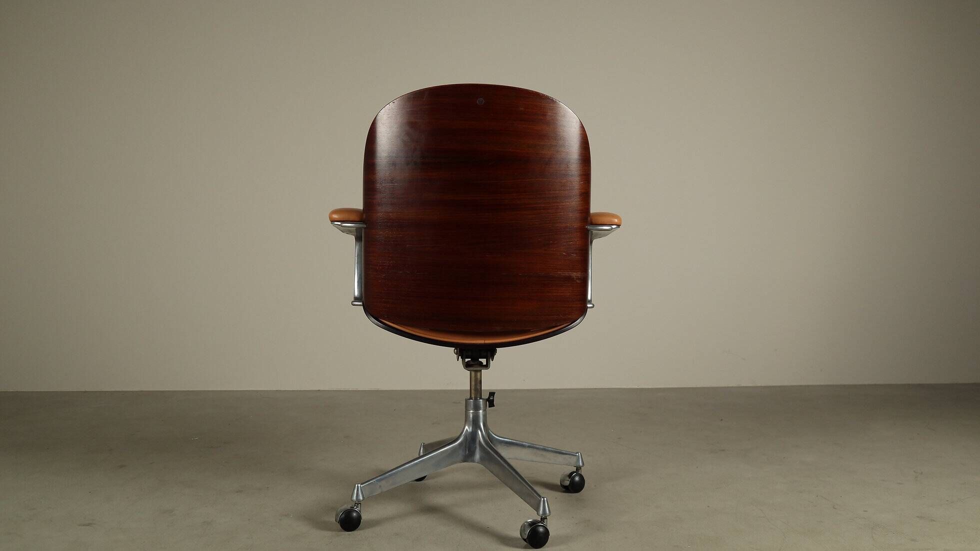 Executive office chair by Ennio Fazioli for MIM Roma, Italy 1960