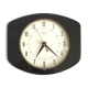 Horloge Vedette formica noir années 60