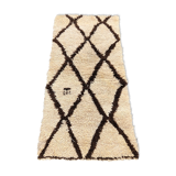 Beni Ouarain vintage wool rug 85x170 cm