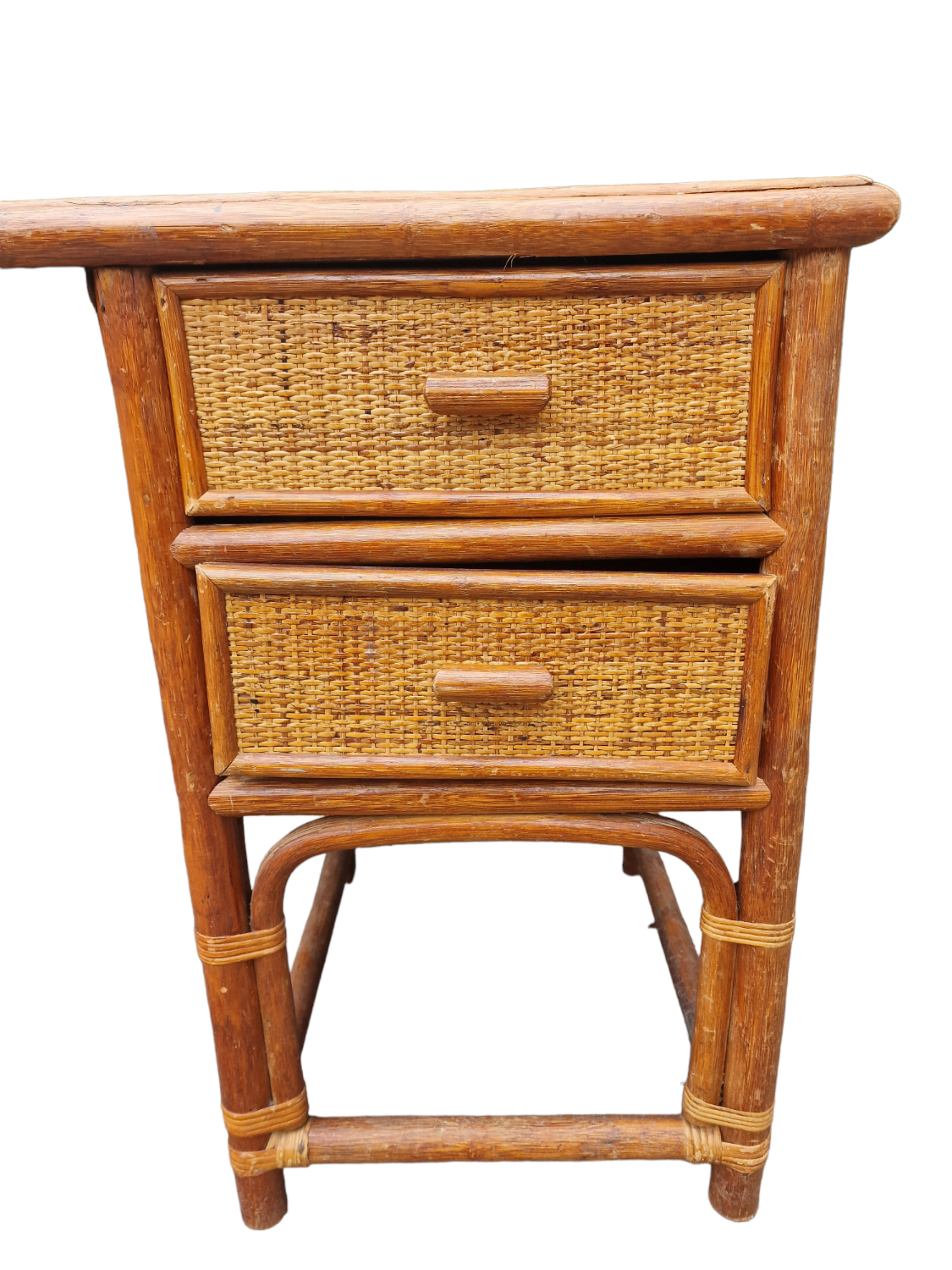 Rattan desk 70s