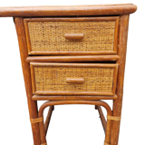 Rattan desk 70s
