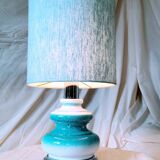 70s ceramic and chrome lamp
