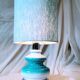Ceramic and chrome lamp, 1970s