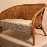 Rattan child's bench
