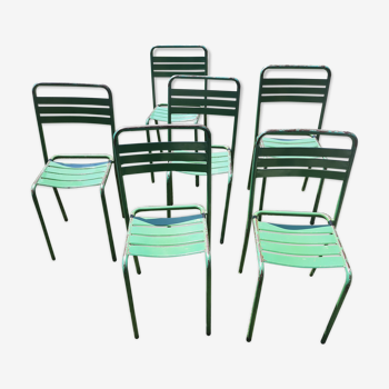 Lot 6 metal chairs