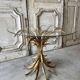 Small golden metal table circa 1960-70