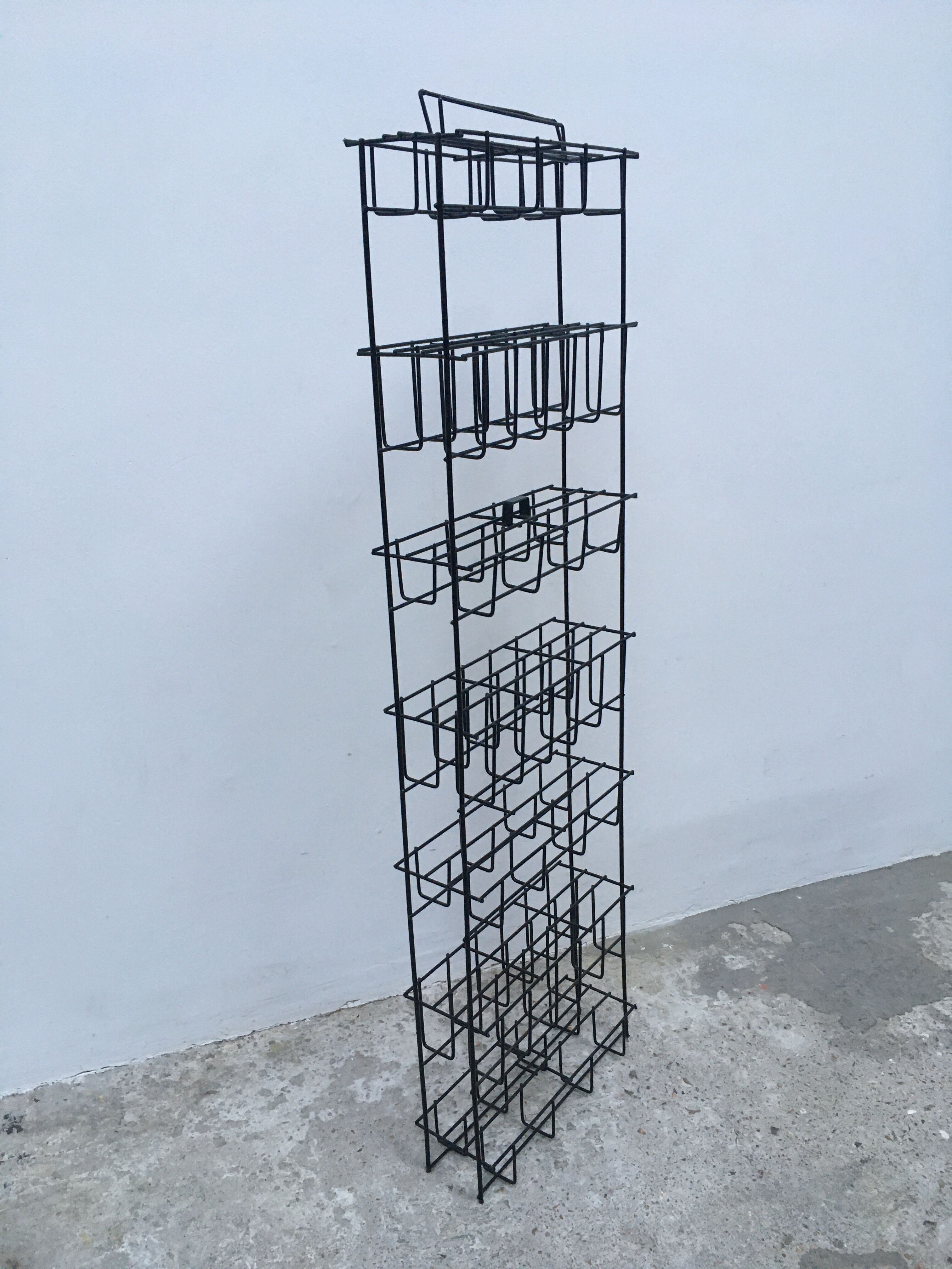 Double black postcard holders to ask