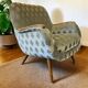 Fauteuil cocktail vintage bleu clair / fauteuil / fauteuil une place