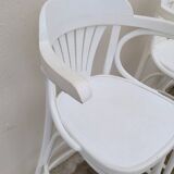 Set of 3 bentwood restaurant bar stools bistro