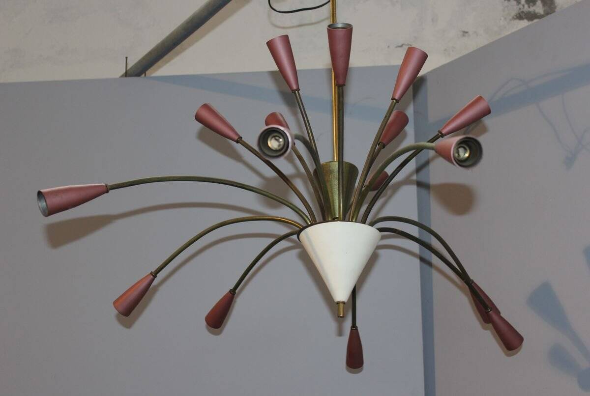 Sputnik ceiling light, 1960s