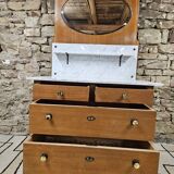 Vintage 1960s dressing table chest of drawers