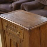 Art Deco oak chest of drawers with 5 drawers from the 1930s.