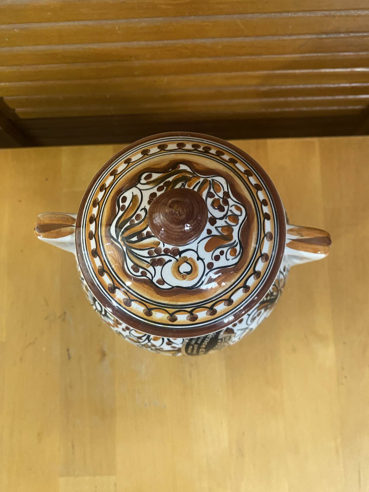 Old Apothecary Pot Coimbra Faience Polychrome Ceramic Portugal