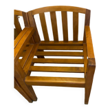 Pair of low armchairs