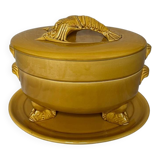 Fish kettle with lobster decoration in Proceram earthenware, 1970s