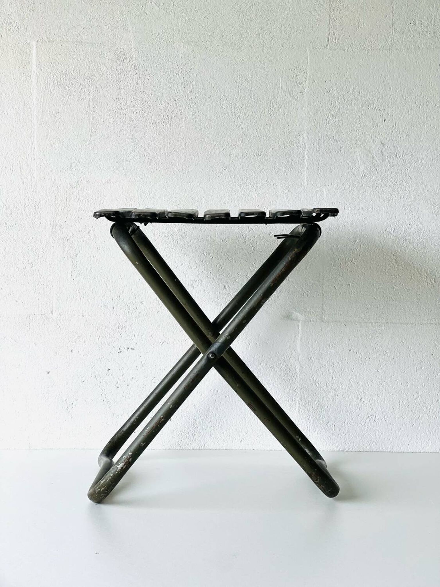 Chaise pliante industrielle de l'armée, 1960'
