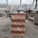 Sculptural solid stone desk / console